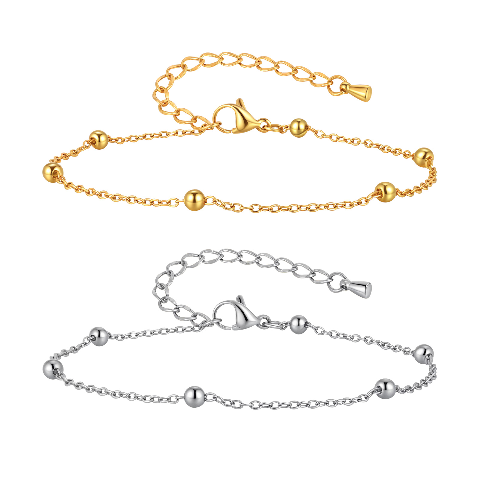 Stainless Steel Beaded Chain A - Jc Jewelry & Watches Photos ulasan dan harga